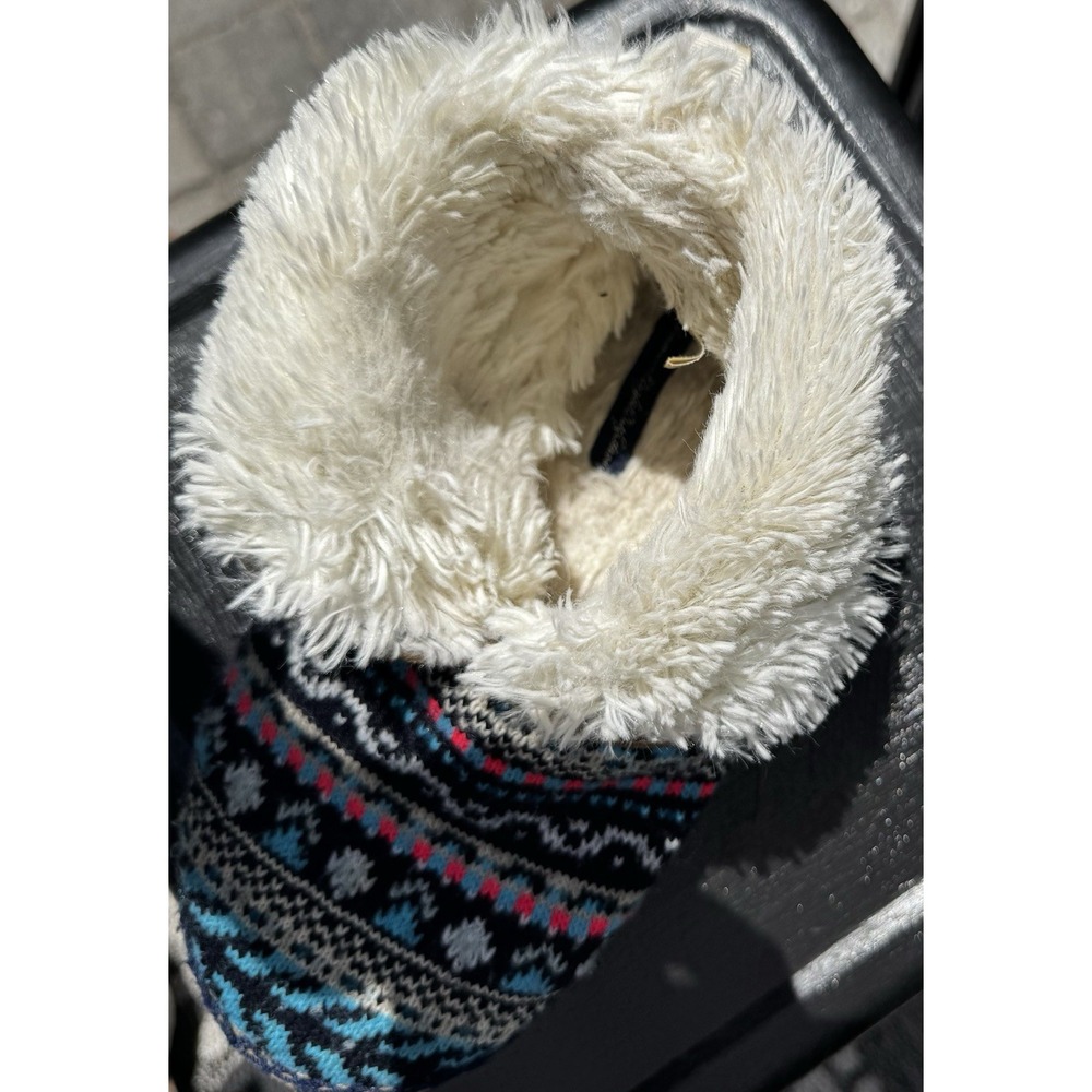 American Eagle Slipper Booties, House Shoes, Faux Fur Lined Cozy, Size 7-8 - Picture 6 of 7
